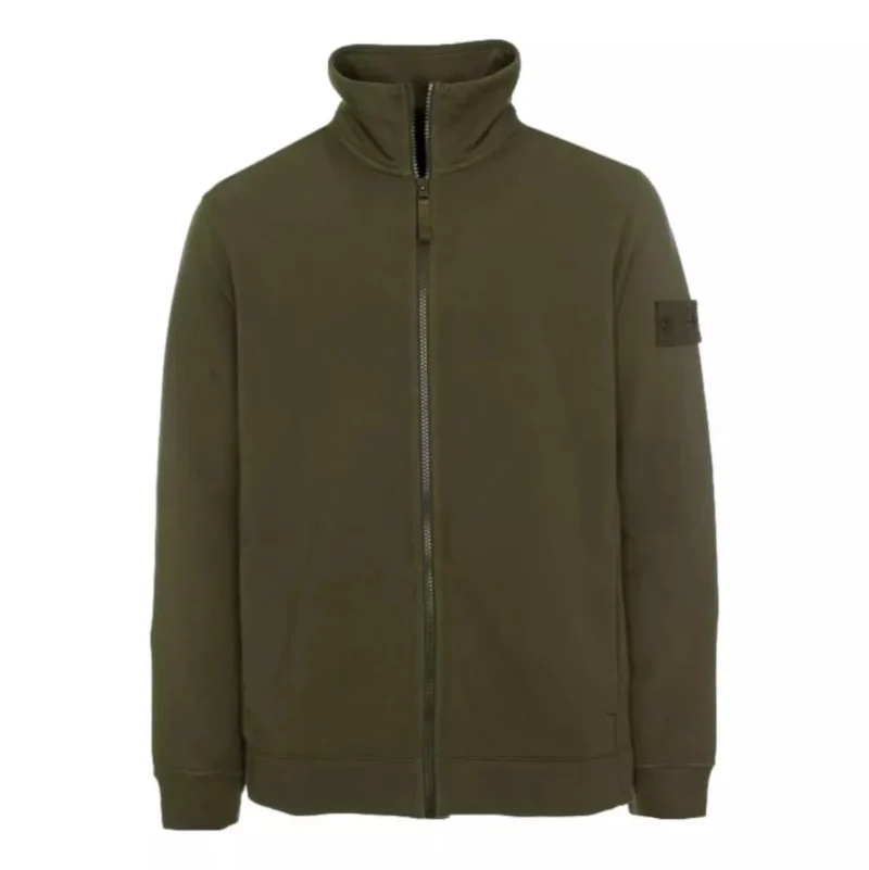 Stone Island Vest met Lange Ritssluiting Donkergroen - Match Laren