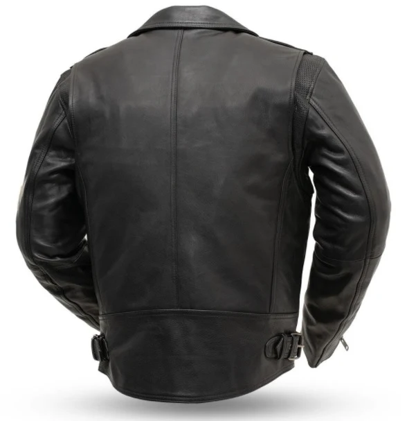 Men's Enforcer Leather Moto Jacket - Black