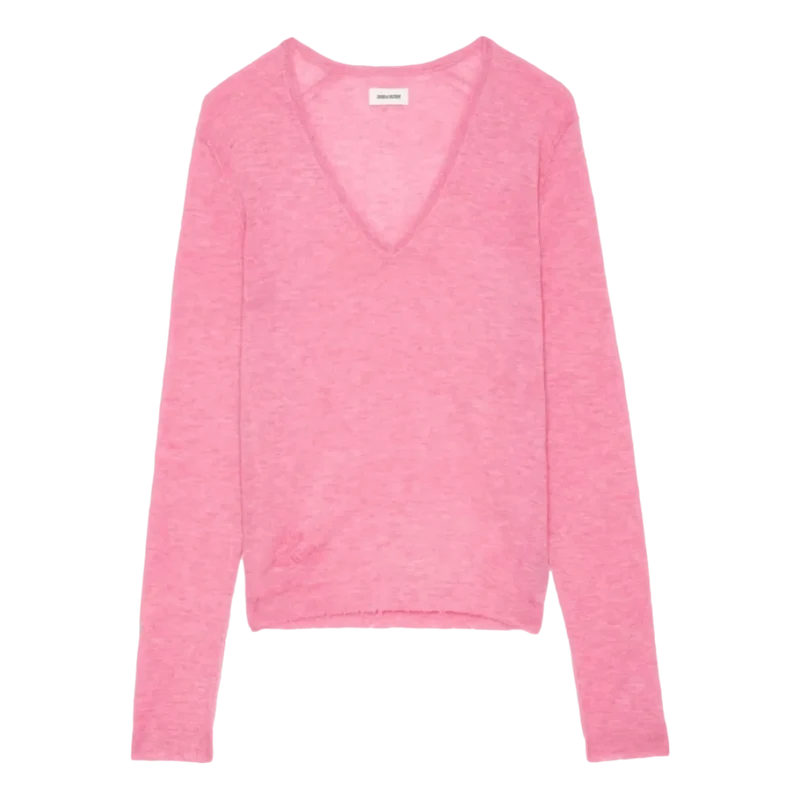 Zadig & Voltaire Rivy Kasjmier Trui Rose - Match Laren