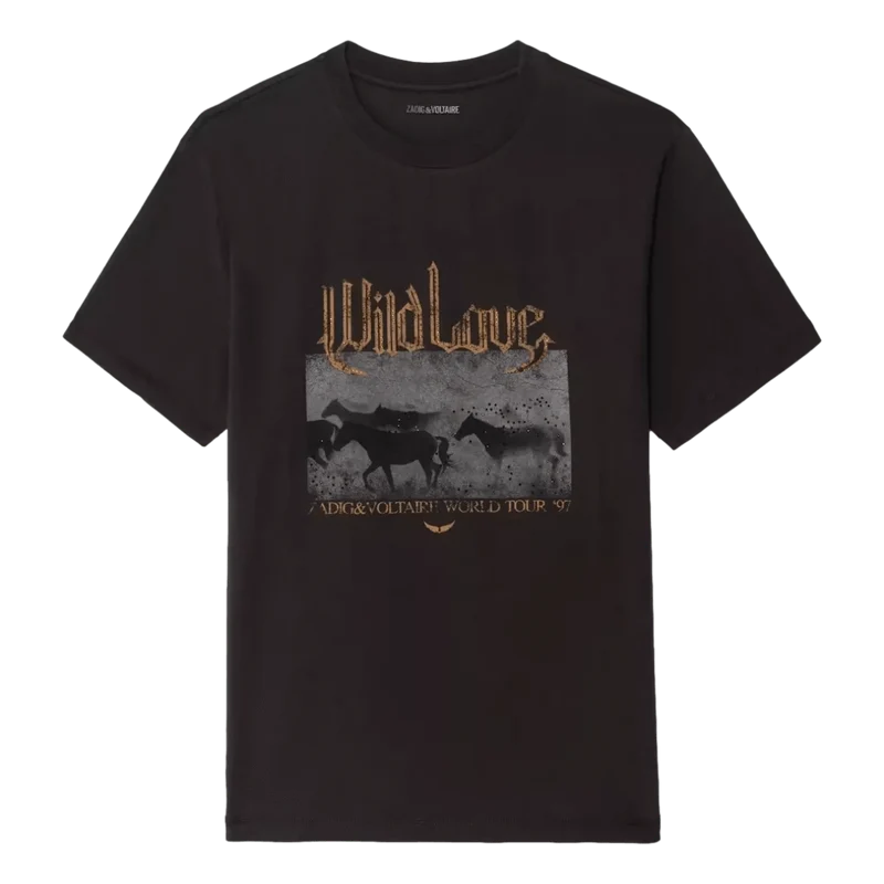 Zadig & Voltaire Edwin T-Shirt Donkerbruin - Match Laren