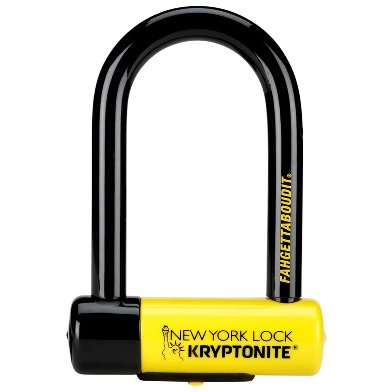 New York Fahgettaboudit Bike Lock Sold Secure Gold