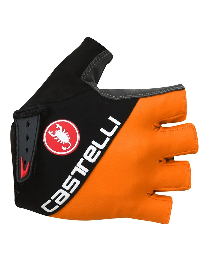 CASTELLI ADESIVO GLOVES orange anthracite 單車手套