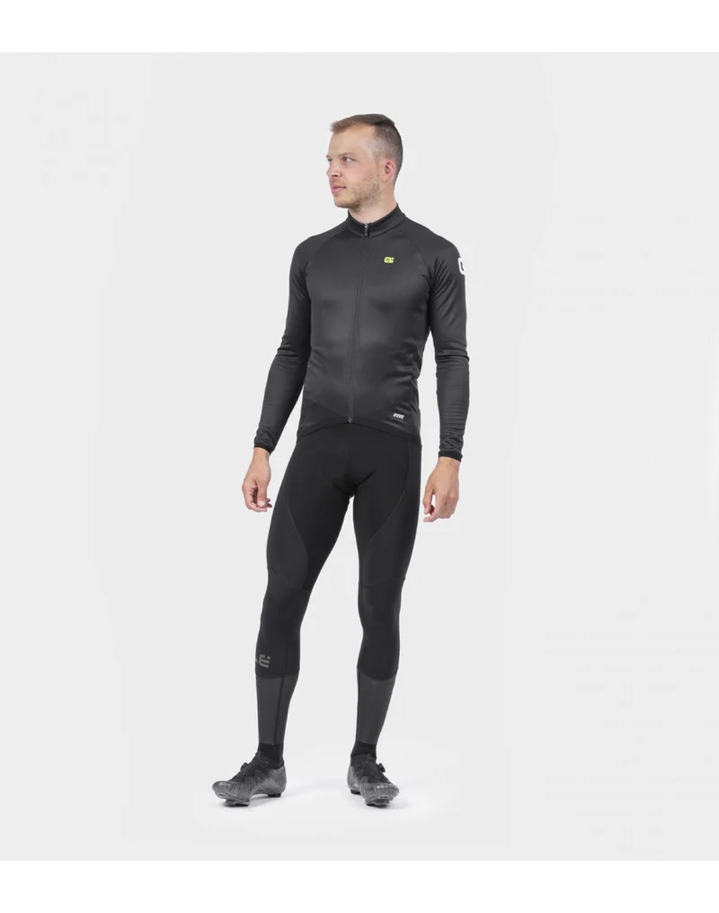 ALE R-EV1 THERMAL 長袖 單車衫 黑色