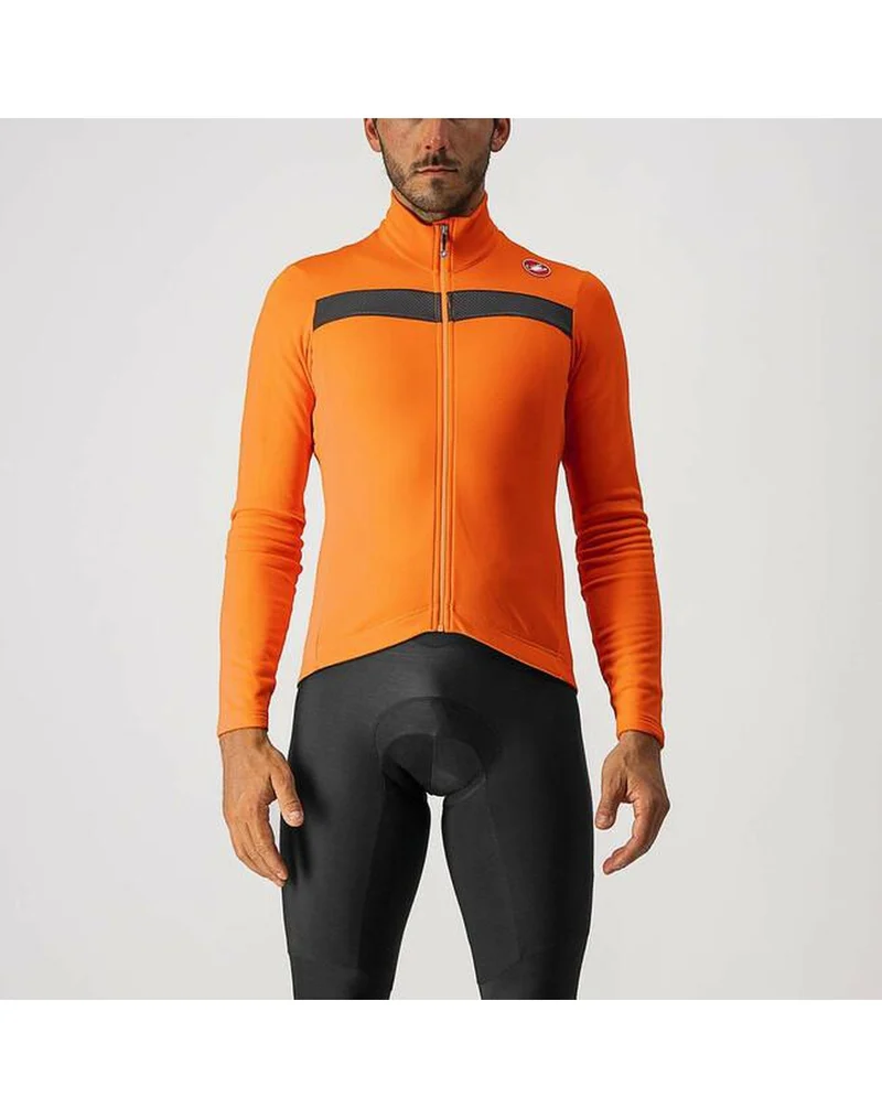 CASTELLI PURO 3 JERSEY FZ ORANGE 單車衫