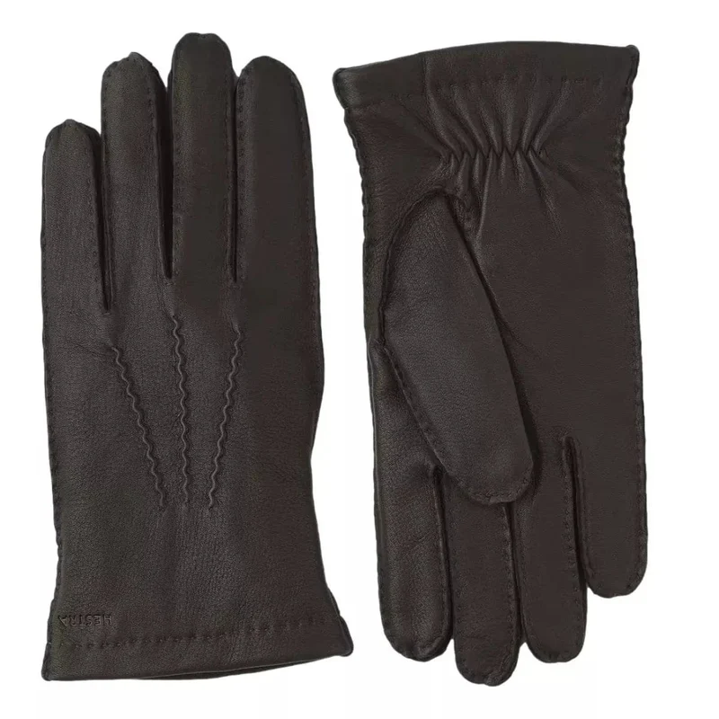 HESTRA Matthew Gloves Dark Brown - Match Laren