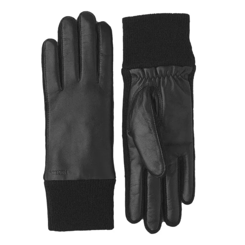 HESTRA Jeanne Gloves Black - Match Laren