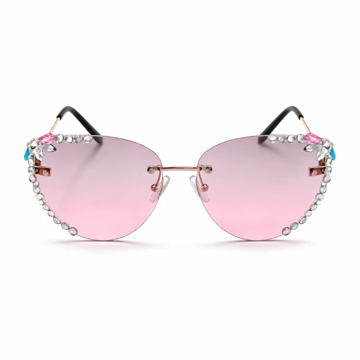 Zonnebril Zonnebril Glitter Roze #495
