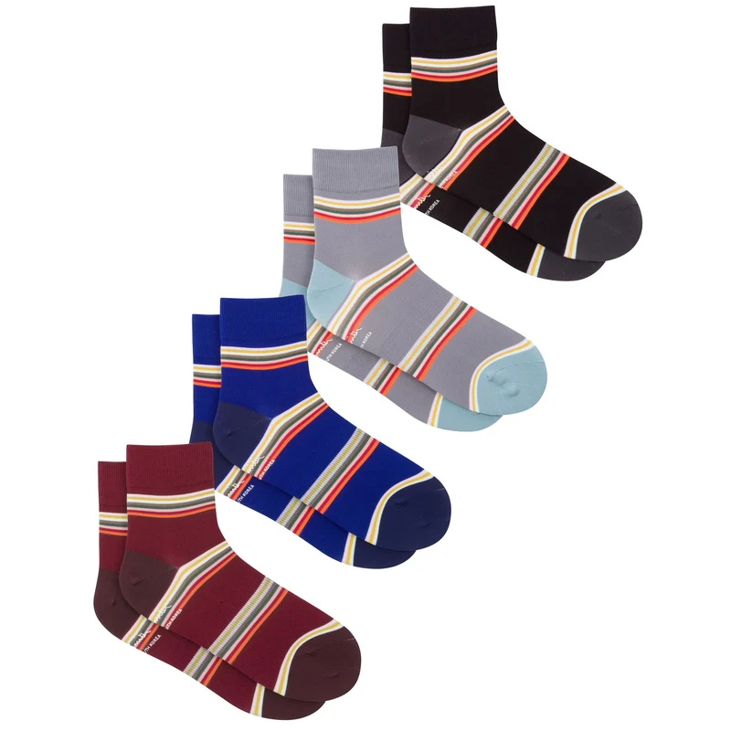 Multi Block Stripe Cycling Socks