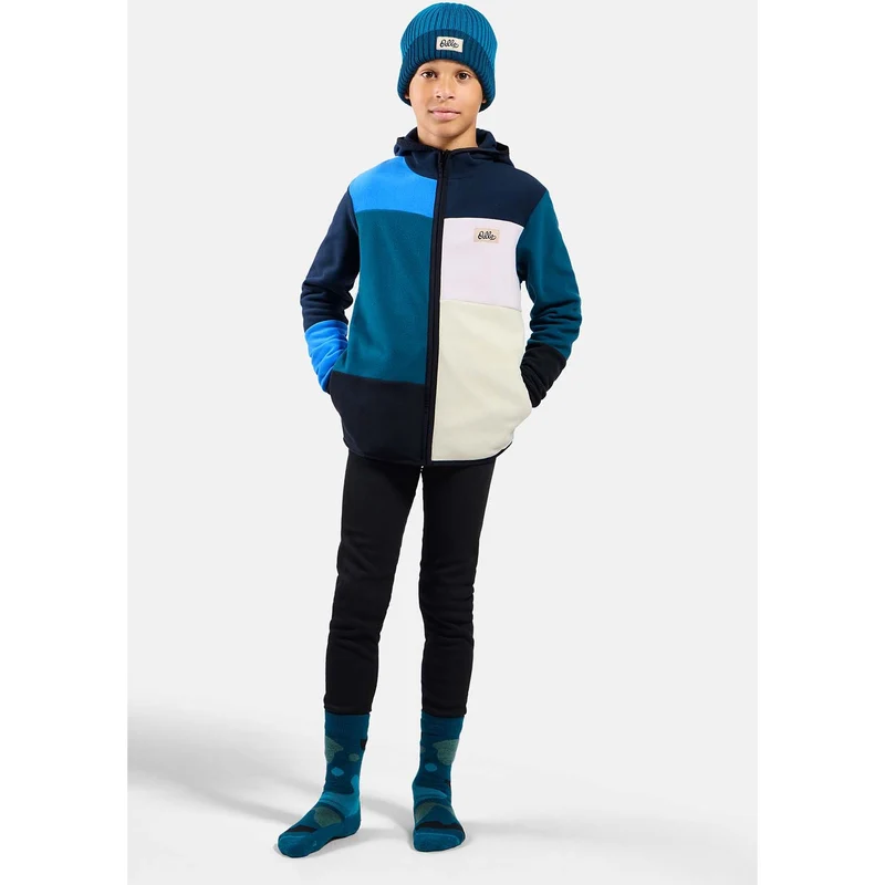 classic fleece kids mid layer full-zip hoodie