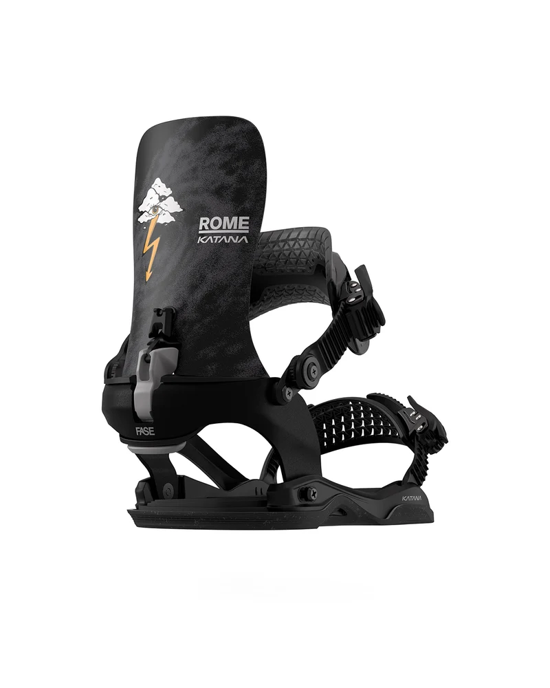 Rome Men's Katana AW FASE® Pro Black 2027 Snowboard Bindings