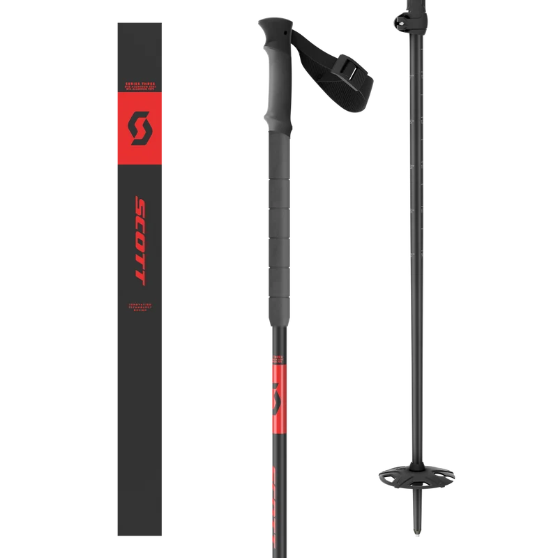 Scott Aluguide toerski stokken 105-140 cm zwart/rood