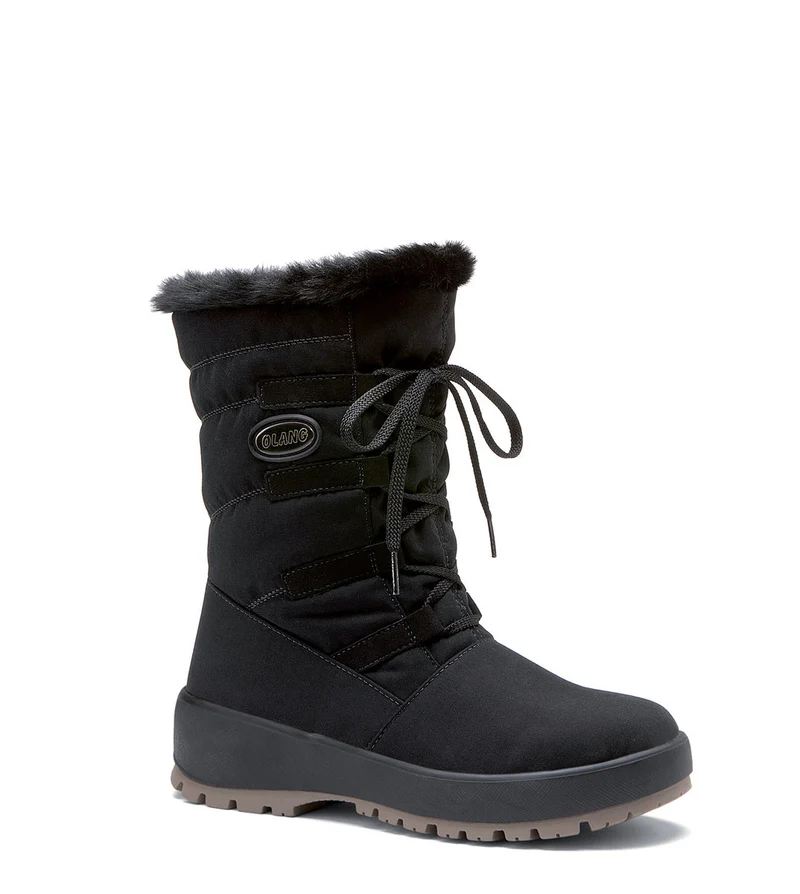 Olang Nora OC Snowboots met Spikes Dames - Zwart