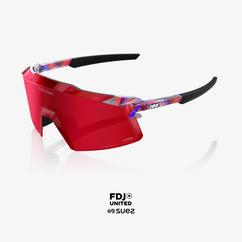 AEROCRAFT LE FDJ Gloss Translucent Red/Blue HiPER Fire Red Mirror Lens
