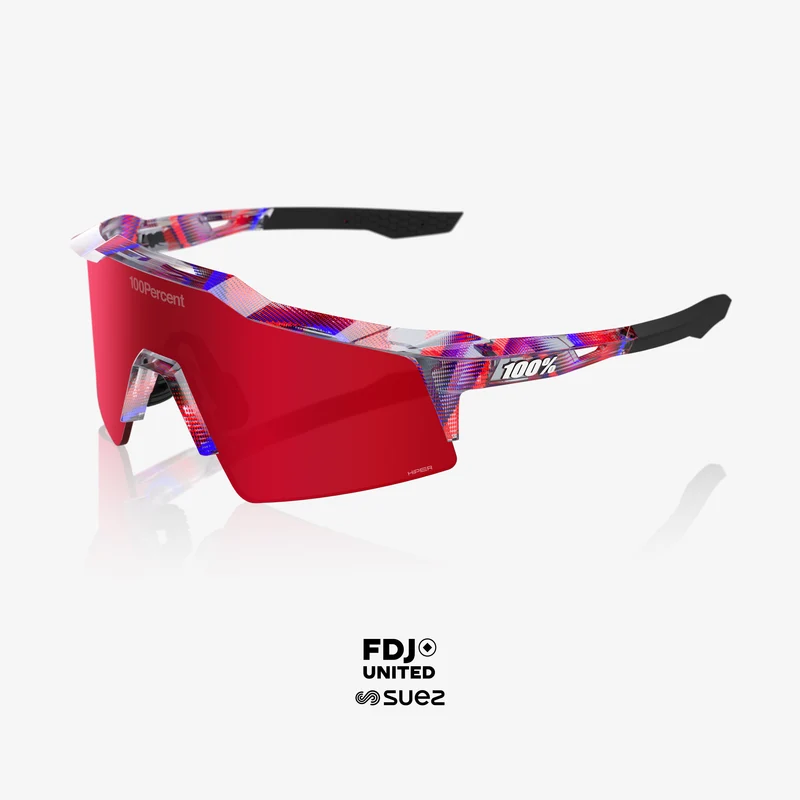 SPEEDCRAFT SL LE FDJ Gloss Translucent Red/Blue HiPER Fire Red Mirror Lens