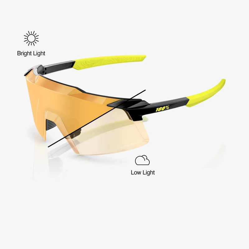 AEROCRAFT - Gloss Metallic Black - Gold Mirror Photochromic Lens