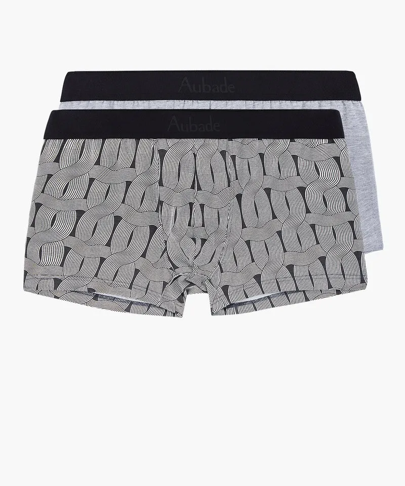 Aubade Homme Pack 2 boxers Knit