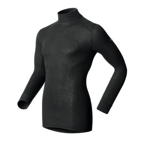 Odlo Originals Warm Col Thermoshirt Lange Mouwen Heren - Zwart