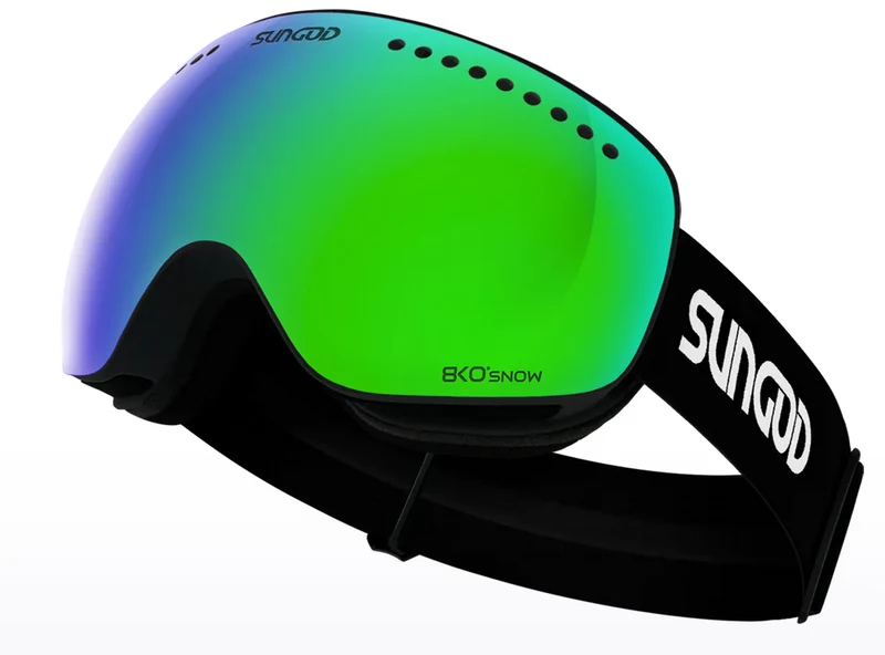 SunGod Snipers Skibril - Zwart/Wit