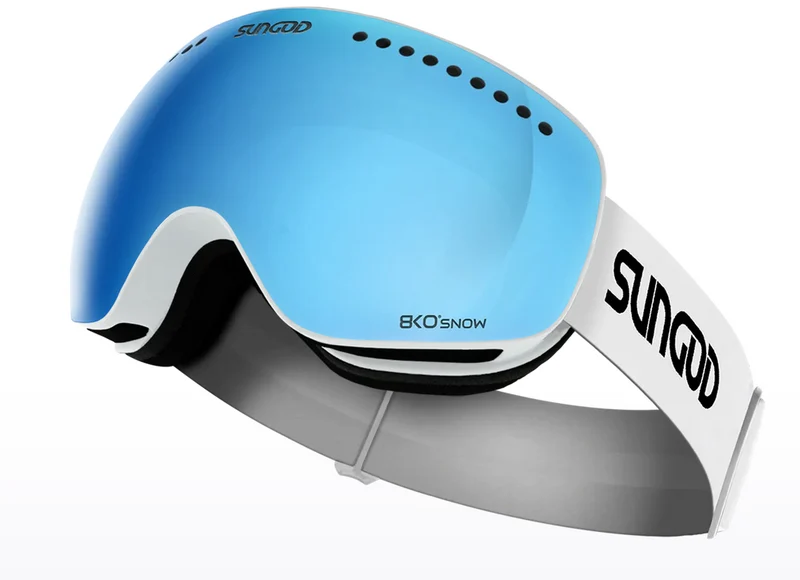 SunGod Snipers Skibril - Wit/Zwart
