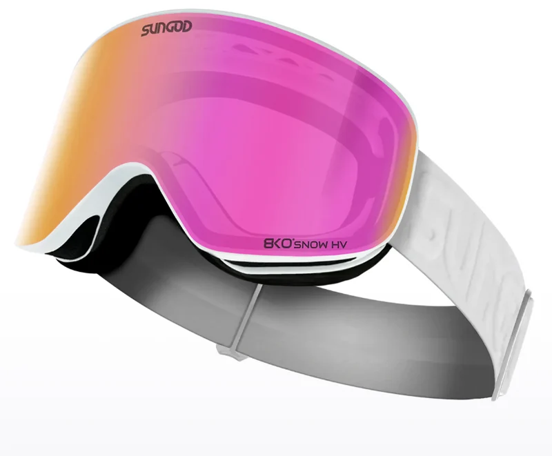 SunGod Vanguards Skibril - Wit/Roze
