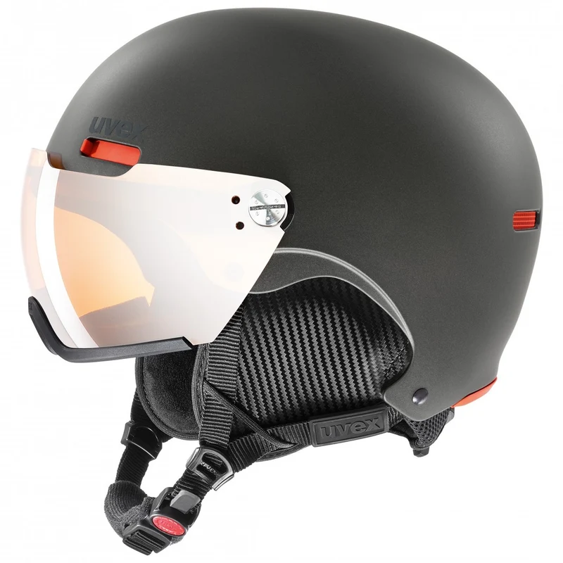 Uvex HLMT 500 Visor Skihelm met Vizier - Zwart/Oranje