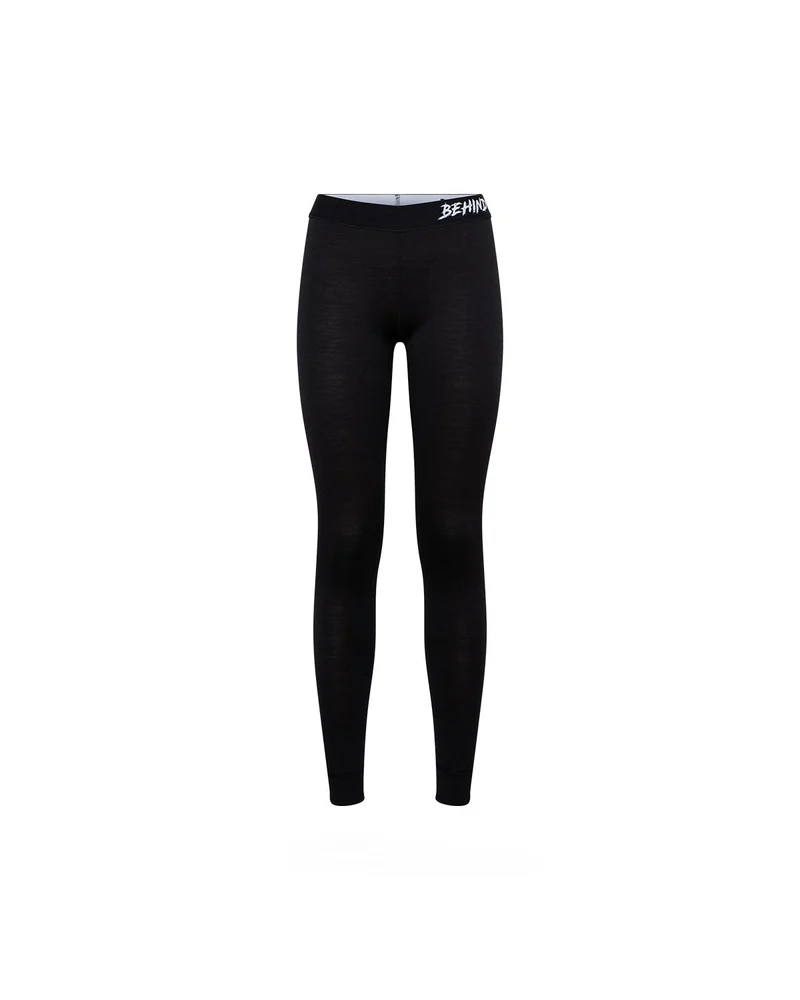 Behind The Pines Women's Performance Base Layer Merino Pants 190 Black