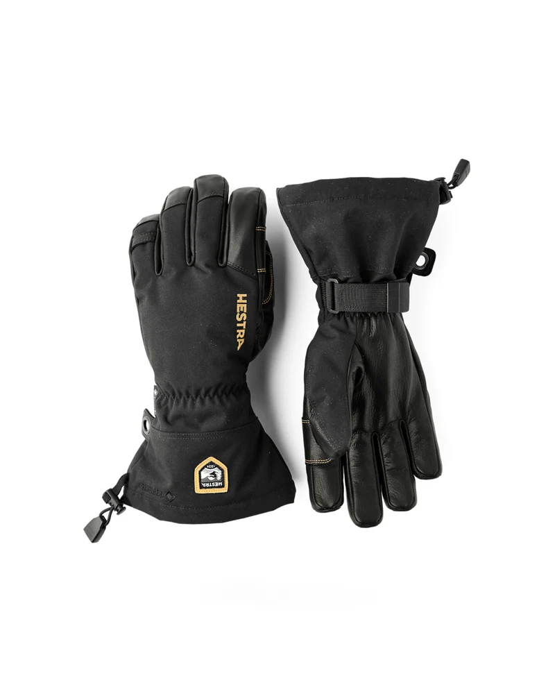 Hestra Army Leather Gore-Tex 5 Finger Black