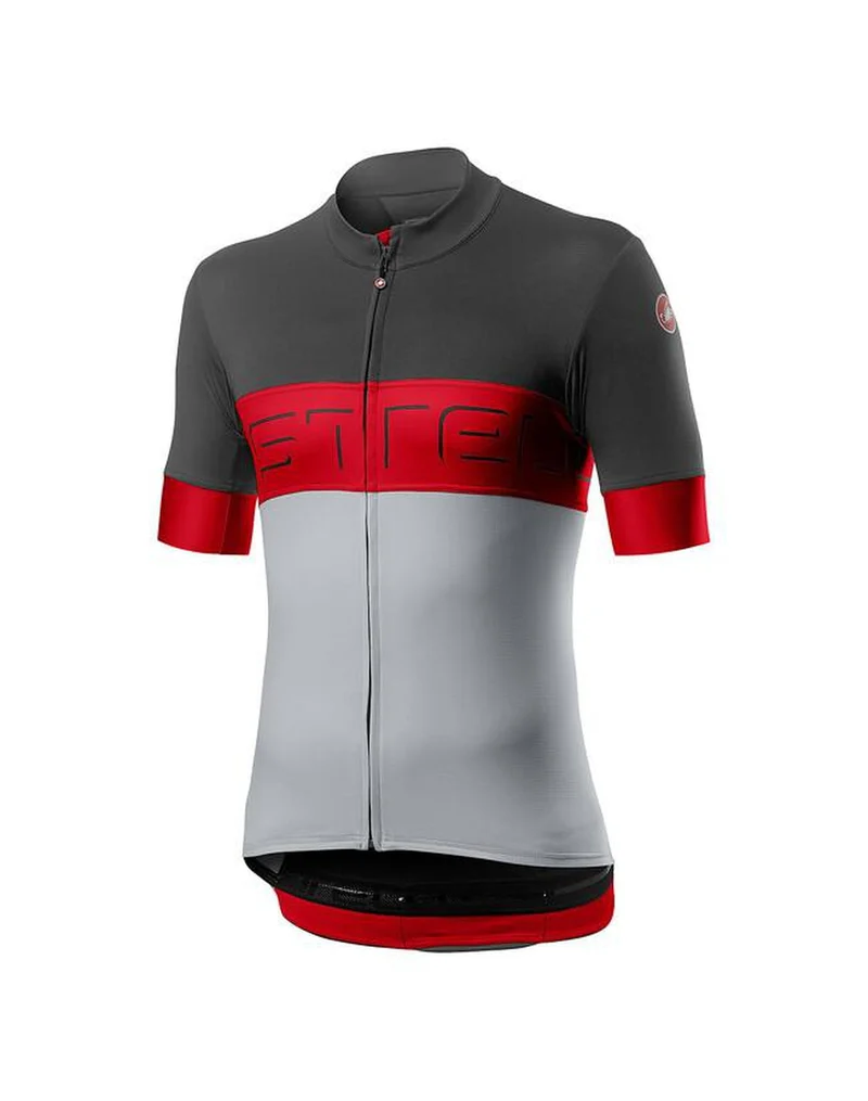 CASTELLI PROLOGO VI JERSEY DARK GRAY RED SILVER GRAY 單車衫