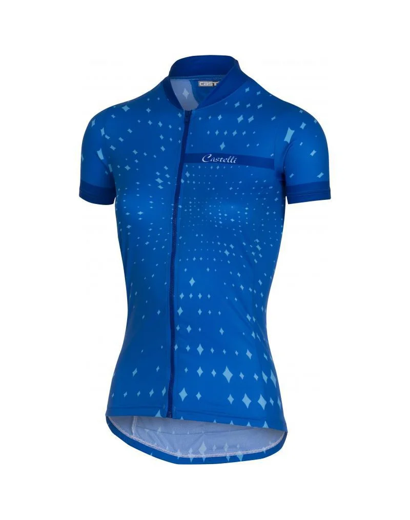 CASTELLI STELLA SS JERSEY FZ matte blue
