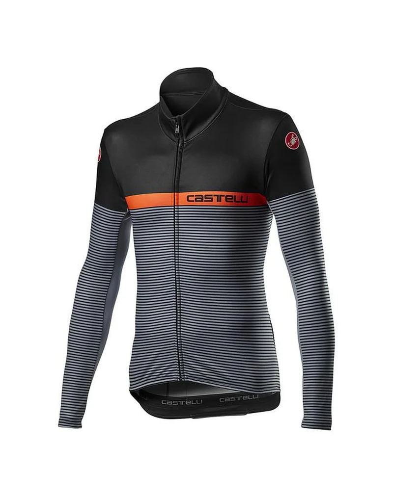 CASTELLI MARINAIO JERSEY FZ LIGHT BLACK ORANGE