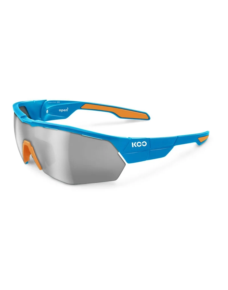 KOO OPEN CUBE Sunglasses Light Blue Orange Ultra White Lenses AsianFit 太陽眼鏡 單車眼鏡