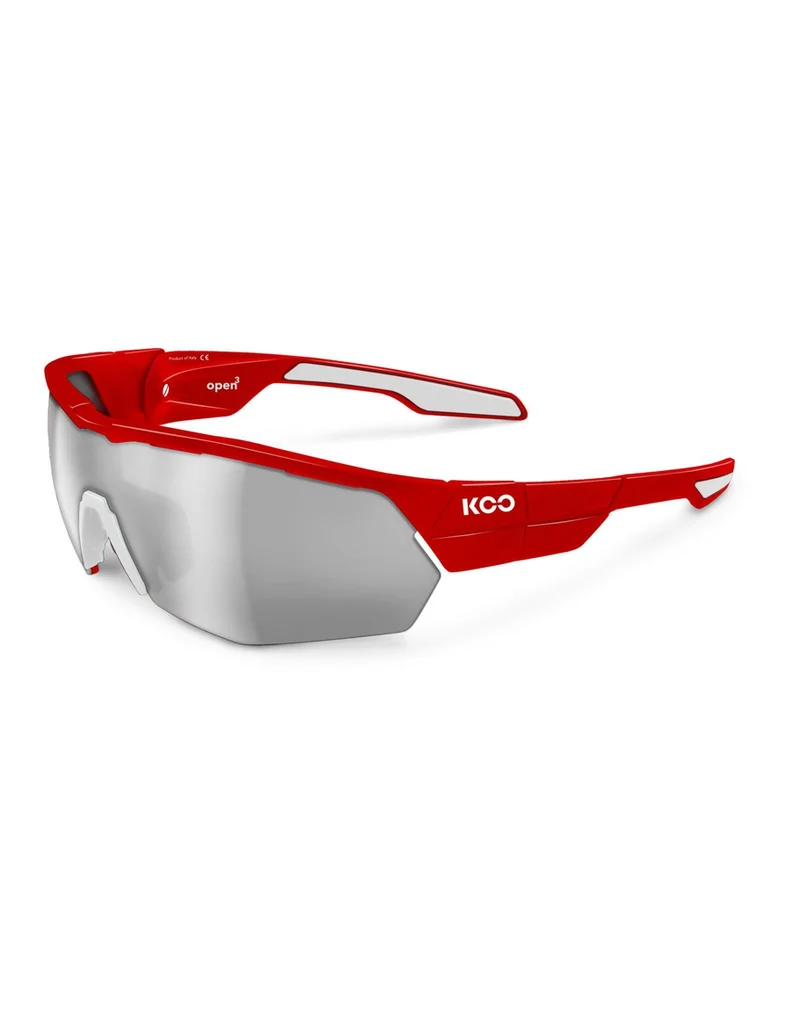 KOO OPEN CUBE Sunglasses Red Smoke Mirror Lenses AsianFit-M 太陽眼鏡 單車眼鏡
