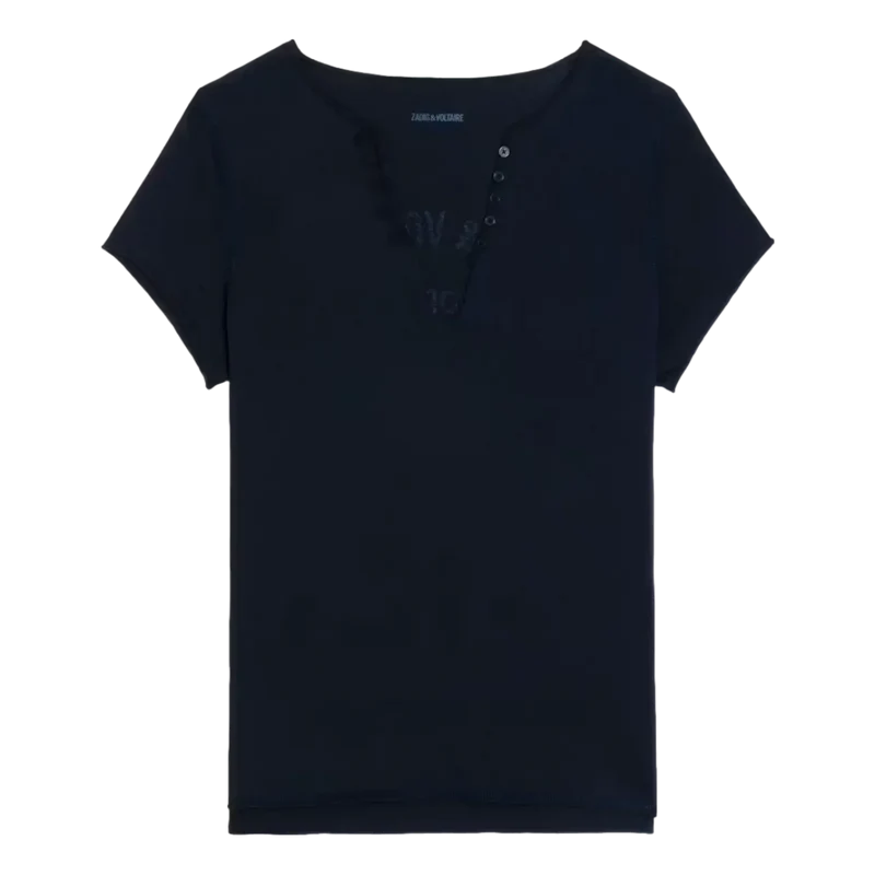 Zadig & Voltaire - T-Shirt Marine - Match Laren