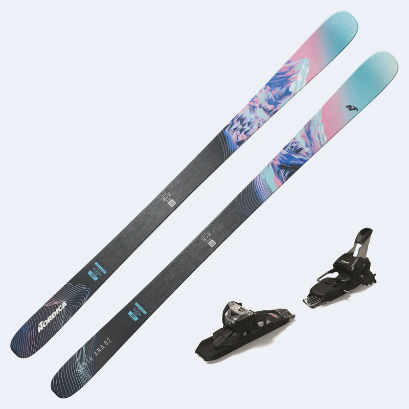 2027 Nordica Santa Ana 82 Women's Demo Skis W/ Squire 11 Demo Bindings