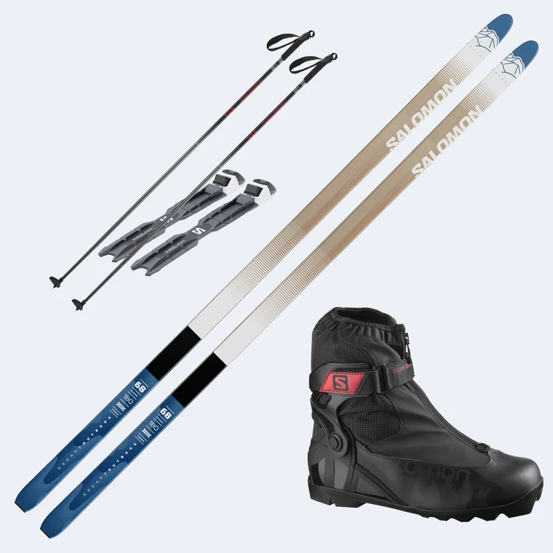 2026 Salomon Escape Outback 68 Positrack Skis with Salomon Escape Outpath Boots and Poles