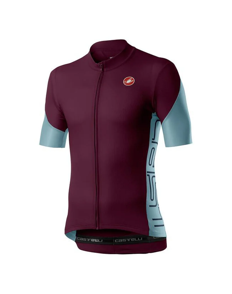 CASTELLI ENTRATA V JERSEY BORDEAUX DUSTY BLUE SAVILE BLUE 單車衫