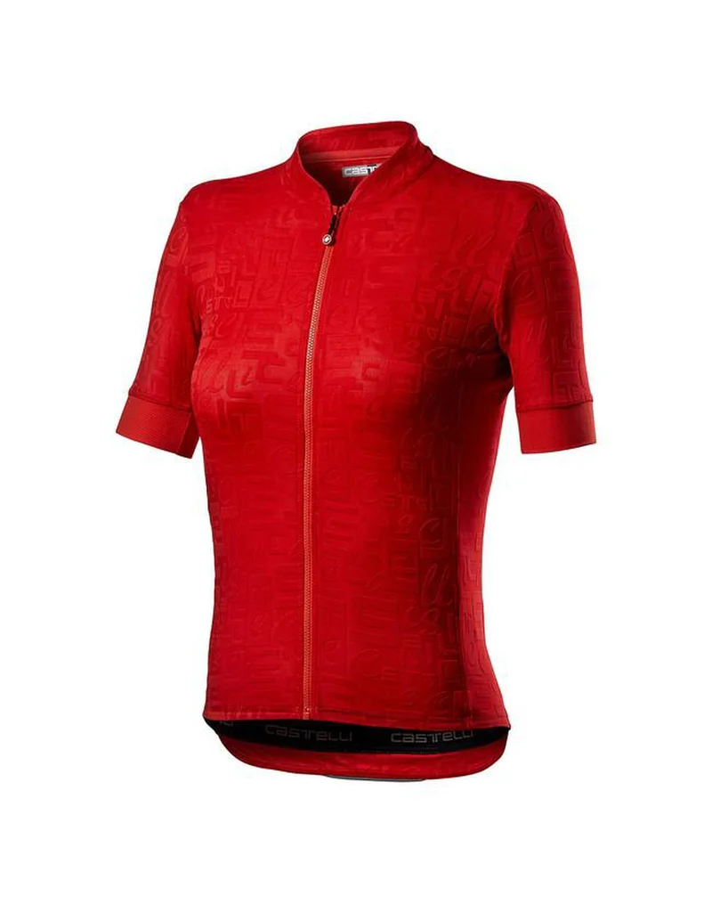 CASTELLI PROMESSA JACQUARD WOMEN JERSEY RED