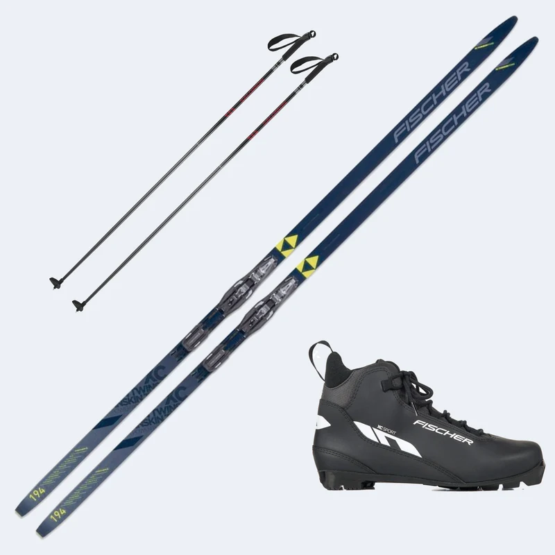 2024 Fischer Twin Skin Power Medium Skis with Fischer Boots and Poles