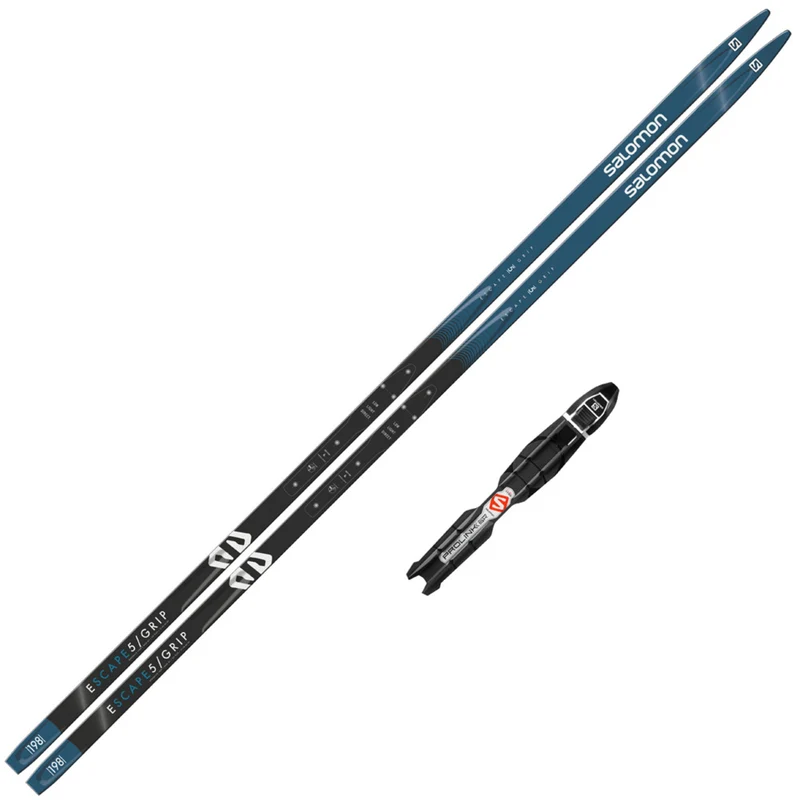 2023 Salomon Escape 5 Grip XC Skis w/ Prolink Access Bindings