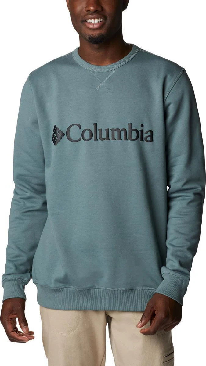 m columbia logo fleece crew