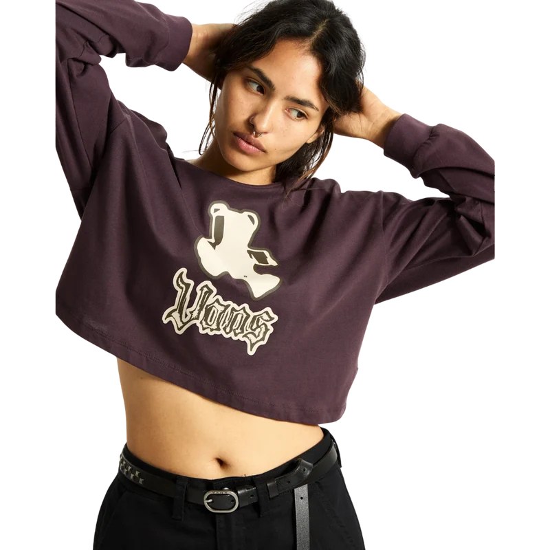 Lil Bear Relax Crop LS Tee