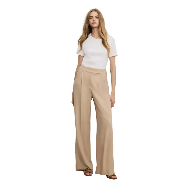Veronica Beard Marbeau Wide-Leg Pant - Match Laren