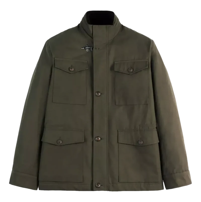 Fay Katoenen Jacket Donkergroen - Match Laren