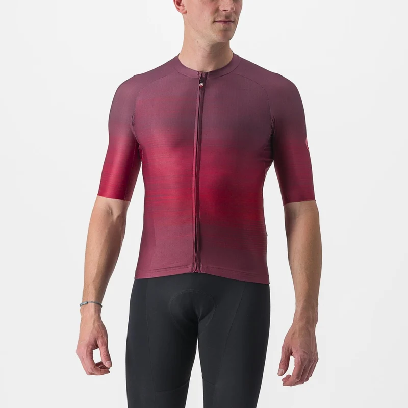 CASTELLI AERO RACE 6.0 單車衫 短袖騎行衣 酒紅色