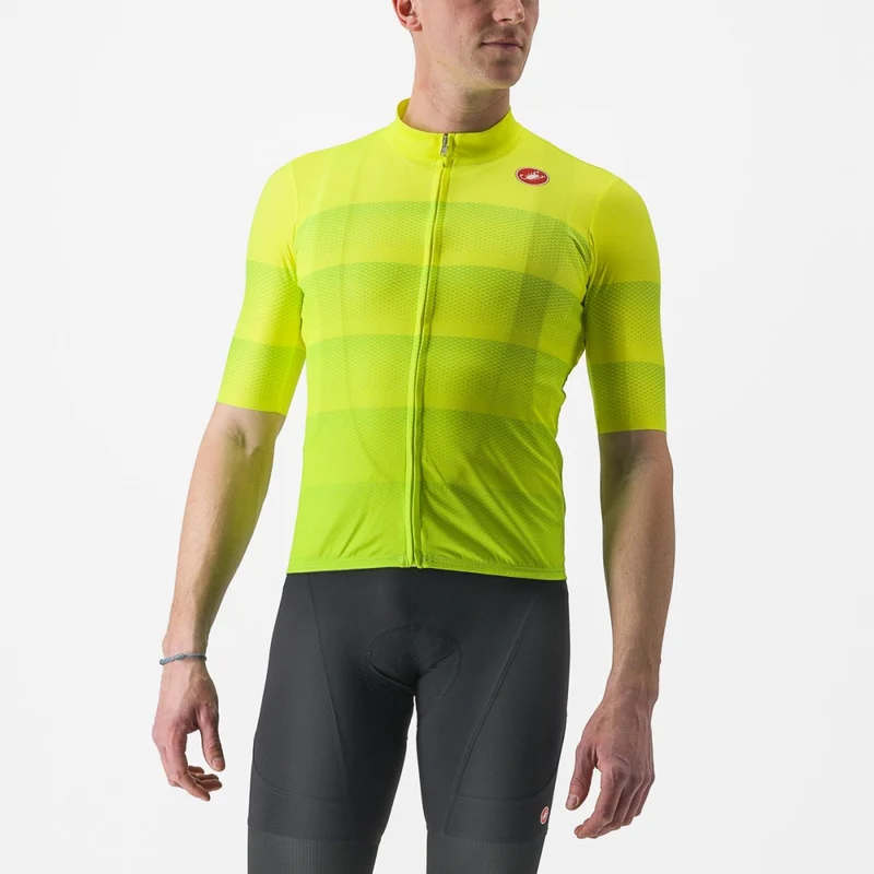 CASTELLI LIVELLI 短袖騎行衣 螢光黃色