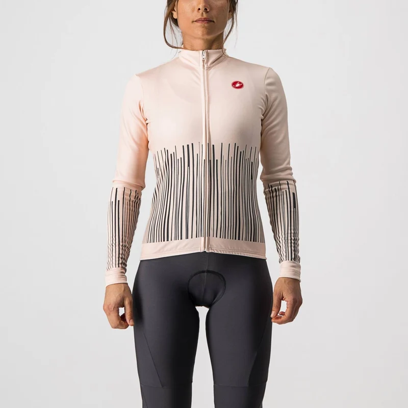 CASTELLI SORPRESA JERSEY FZ SOFT PINK/DARK GRAY