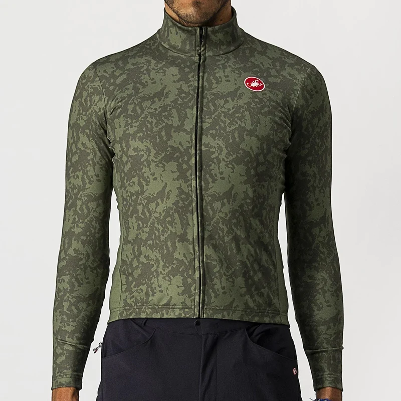 CASTELLI UNLIMITED THERMAL LS JERSEYSEY MILITARY GREEN/LIGHT MILITARY