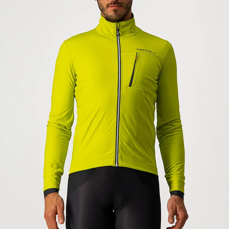 CASTELLI GO JACKET CHARTREUSE/DARK GRAY