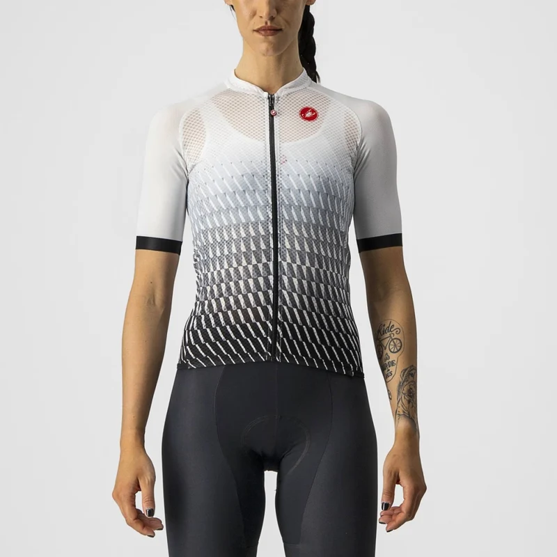 CASTELLI CLIMBER'S 2.0 W JERSEY WHITE/SILVER GRAY/LIGHT BLACK 單車衫