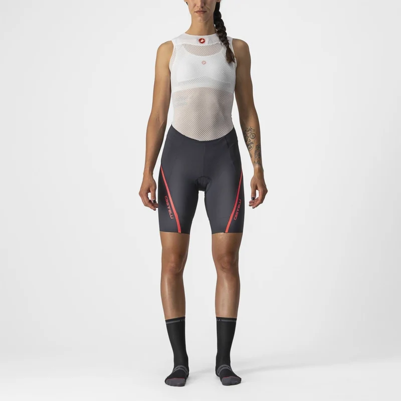CASTELLI VELOCISSIMA 3 SHORT DARK GRAY/BRILLIANT PINK 單車褲